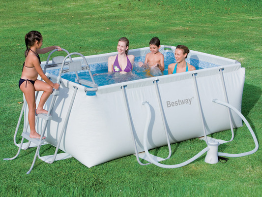 Piscine tubulaire rectangulaire Power Steel Frame Pools - 2.87 x 2.01 x 1m
