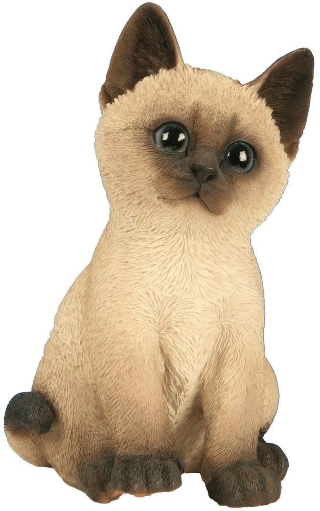 Chaton assis en résine 22 cm