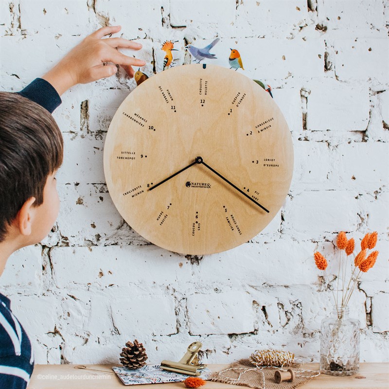 Horloge chants d'oiseaux