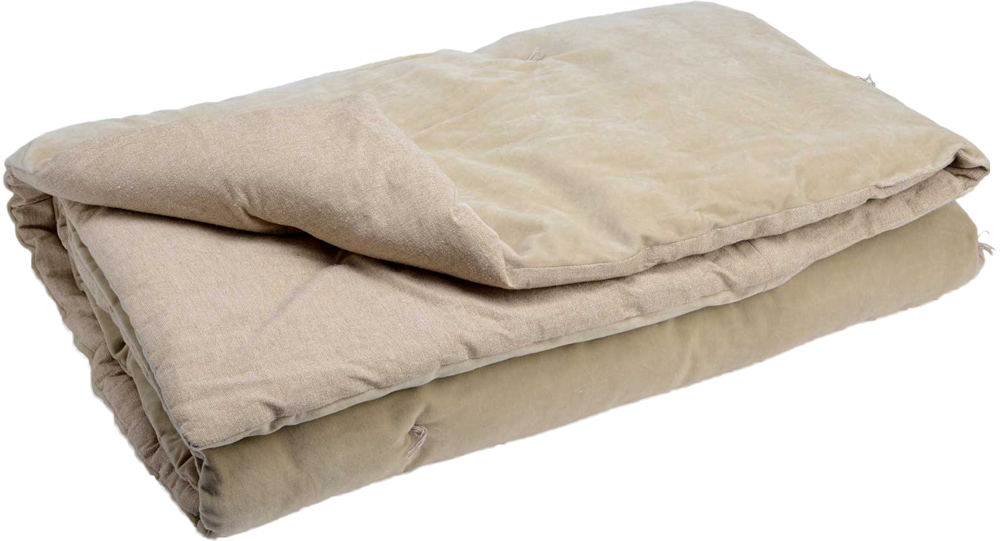 Dessus de lit velours écru