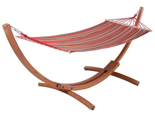 Hamac bois Relax - Dallas - 3m - Rouge mélangé