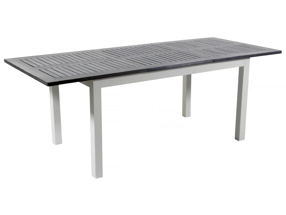 Table de jardin Alu extensible Canaries 8 - Seychelles - Blanc