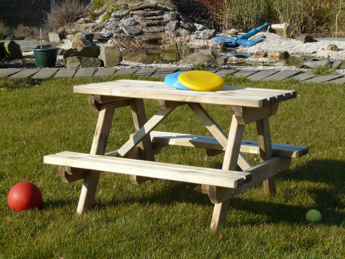 Table pic nic pour enfants - 0.89 x 0.91 x 0.57 m