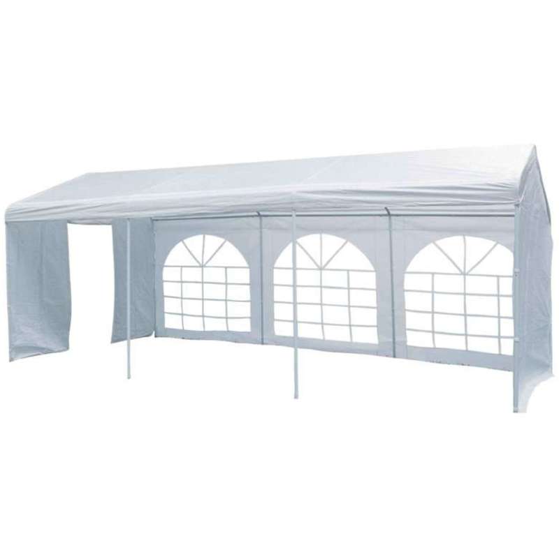 Tente de réception Luxe blanche avec côtés 3 x 6 m - P. OUTILLAGE