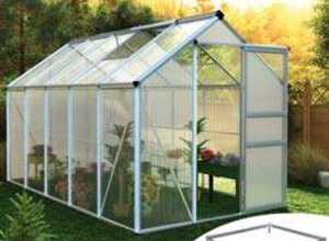 Serre de jardin polycarbonate 6m² et Base