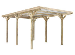 Carport voiture+ couv PVC Max - 15.56 m² - 3.04 x 5.12 m Carport voiture+ couv PVC Max - 15.56 m² - 3.04 x 5.12 m