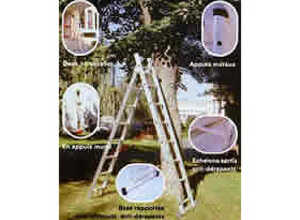 Echelle transformable 2 plans - Aluminium - 3.85 m Echelle transformable 2 plans - Aluminium - 3.85 m