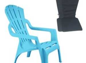Lot de deux fauteuils SELVA Bleu turquoise avec coussins Lot de deux fauteuils SELVA Bleu turquoise avec coussins