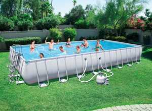 Piscine tubulaire - 9.56 x 4.88 x 1.32 m Piscine tubulaire - 9.56 x 4.88 x 1.32 m
