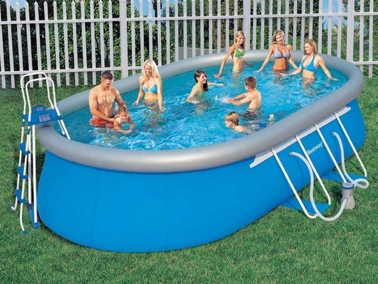 Piscine autoportante ovale Steel Pro -20 m2- 5.49 x 3.66 x 1.22 m