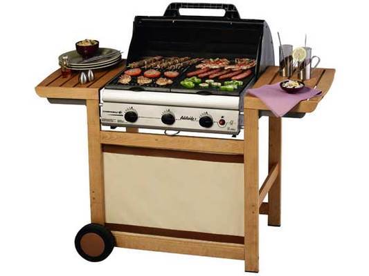Barbecue gaz Adélaïde 3 Woody L - 14 kw