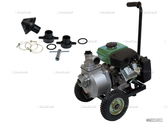 Motopompe portable 87 CC montée sur châssis