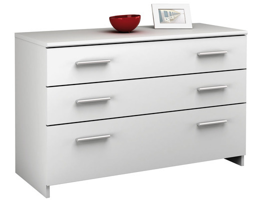 Commode Esther - 3 tiroirs - Coloris blanc perle