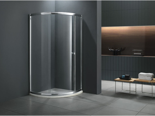 Paroi de douche Breda quart de cercle 90 x 90 x 185 cm + receveur