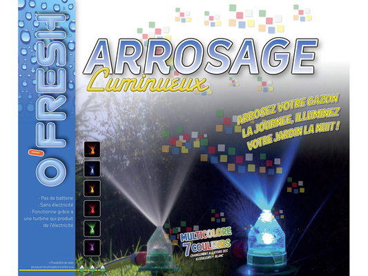 Brumisateur arroseur O'fresh- 7 couleurs leds