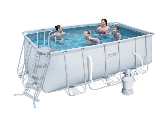 Piscine tubulaire Pro - 4.12 x 2.01 x 1.22 m- Filtre sable