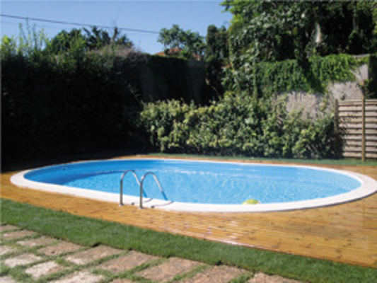 Kit piscine enterrée ovale Madagascar - 6.10 x 3.75 x 1.50 m