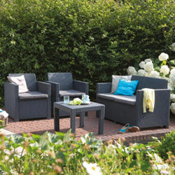 Salon de jardin ALABAMA Coloris graphite