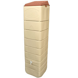 Récupérateur eau mural beige 650 litres et raccord chéneau inclus