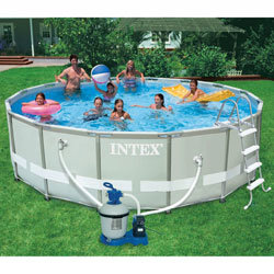 Kit Piscine easy set 4,88 x 1,22 m INTEX et Produit entretien piscine AQUA 7 flottant