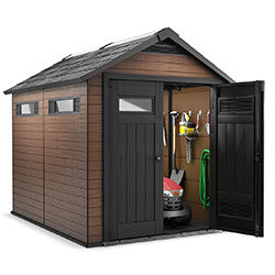 Abri jardin en bois composite et résine Fusion 759