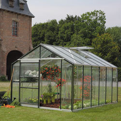 Serre royal 38 ACD professionnelle en aluminium et 4 lucarnes