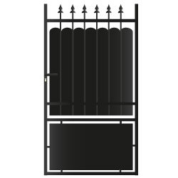 Portillon fer Lila coloris noir L 1 x H 1,8 m