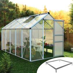 Serre de jardin polycarbonate 6m² et Base