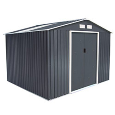 Pack abri 7.06 m² et kit d'ancrage pour sol mou