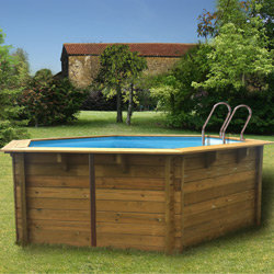 Piscine bois San Francisco 412 x 119 cm