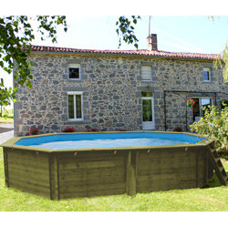 Piscine hors sol en bois Malibu 551x351x119