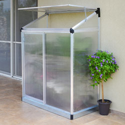 Serre adossée balcon terrasse polycarbonate double PALRAM