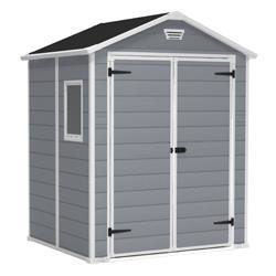 Abri de jardin en résine PREMIUM 65 gris
