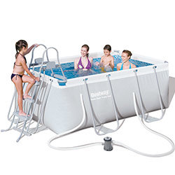 Piscine tubulaire rectangulaire 2,87 x 2,01 x 1,00 m