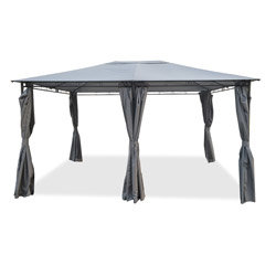 Tonnelle autoportante AVEYRON 3 X 4 M avec toile et rideaux