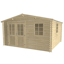 Chalet de jardin CESAR 16m² et plancher