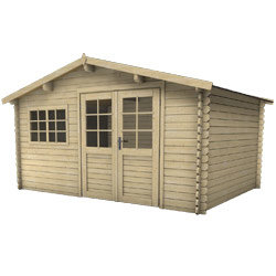 Abri bois COSTA 13 M² et plancher
