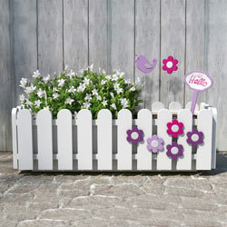 Jardinière LANDHAUS 100 cm blanc