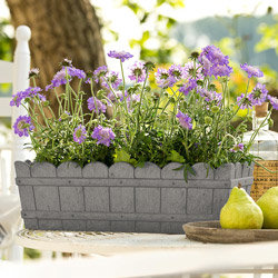 Jardinière COUNTRY 50 cm gris clair