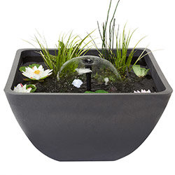 Mini bassin de terrasse carré 55 cm