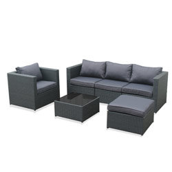 Salon bas modulable MILOS anthracite