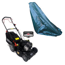 Tondeuse Thermique tractée 46cm Briggs   Stratton Serie 500E T46T 140BM et Housse