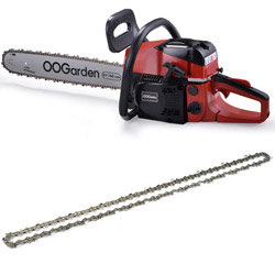 Tronçonneuse thermique 52cm³   50cm et Chaîne OOGarden 50 cm