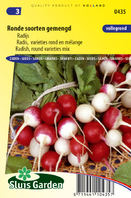 Radis, varieties rond en mÃ©lange