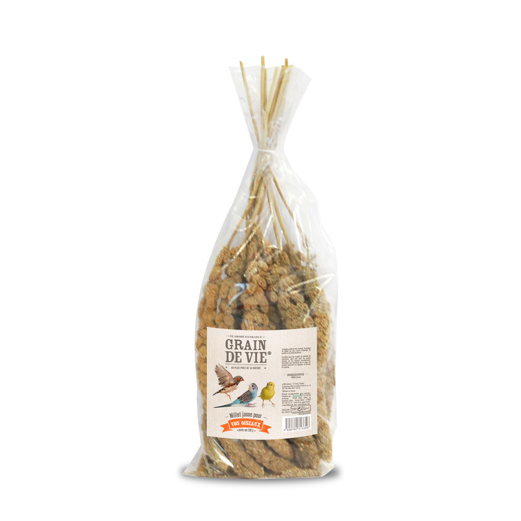 Millet jaune français pour oiseaux Grain de Vie - 200 g