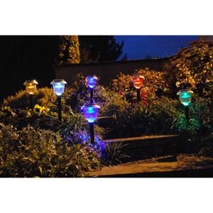 Décoration ? énergie solaire - lot de 6 lanternes