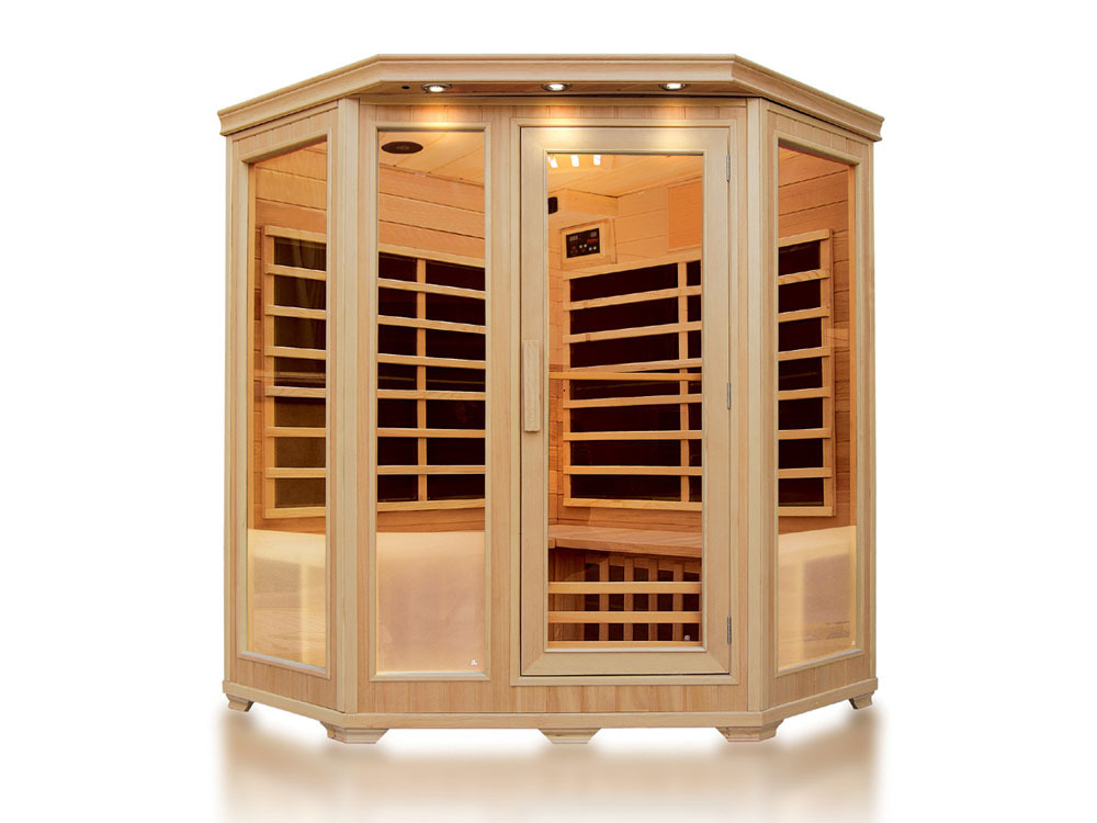 CABINE DE SAUNA INFRAROUGE HELVI AVEC CHROMOTHERAP
