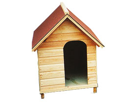 Niche chien n°7 shingles - 82 x 118 x 113 cm