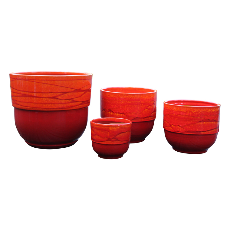 Vase Rebord soleil couchant H 27 x Ø 30 cm