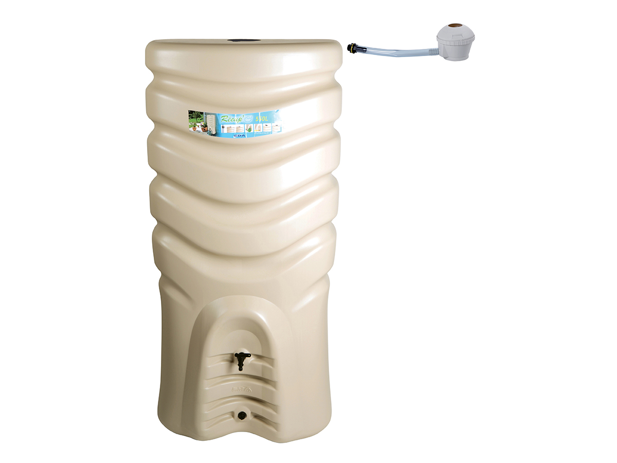 Récupérateur d'eau de pluie 550 L RECUP'O + Kit Collecteur - Eda